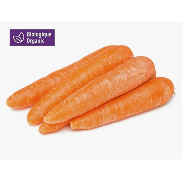 Carottes biologiques Mon marché fraîcheur Entiers, Frais 2 livres