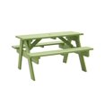thumbnail image 1 of Table de pique-nique Leisure Design en vert, 1 of 3
