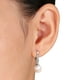 Boucles d'oreille Miabella avec perles cultivées d'eau douce 8-8,5mm et accents de diamants en argent sterling – image 3 sur 4