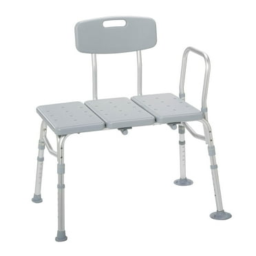 Drive Medical Gray Three Piece Transfer Bench