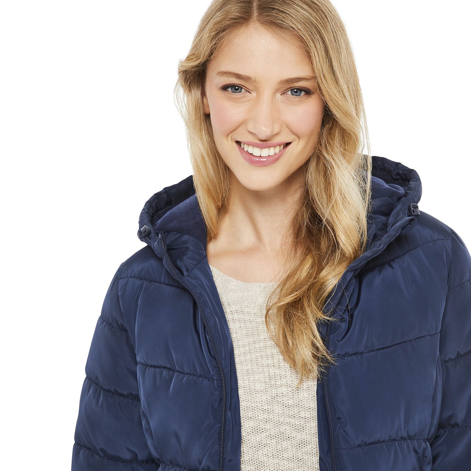 Womens puffer cheap jacket walmart