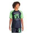 thumbnail image 1 of Minecraft Boys' Rash Guard, 1 of 3
