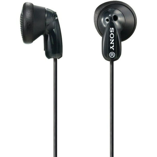 Écouteurs intra-auriculaires stéréo de Sony, MDR-E9LP - noirs Écouteurs boutons