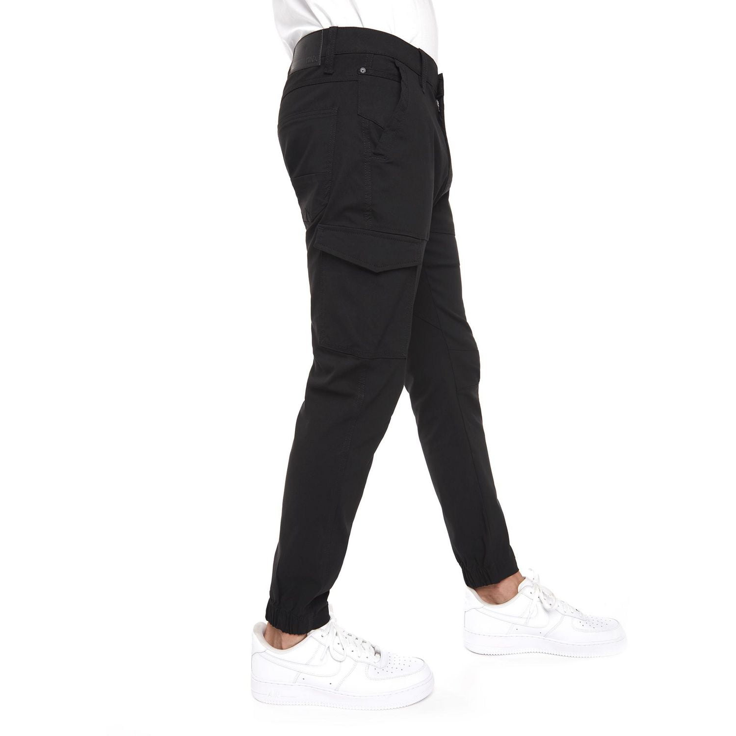 Jogger Cargo Dark Black extensible pour homme