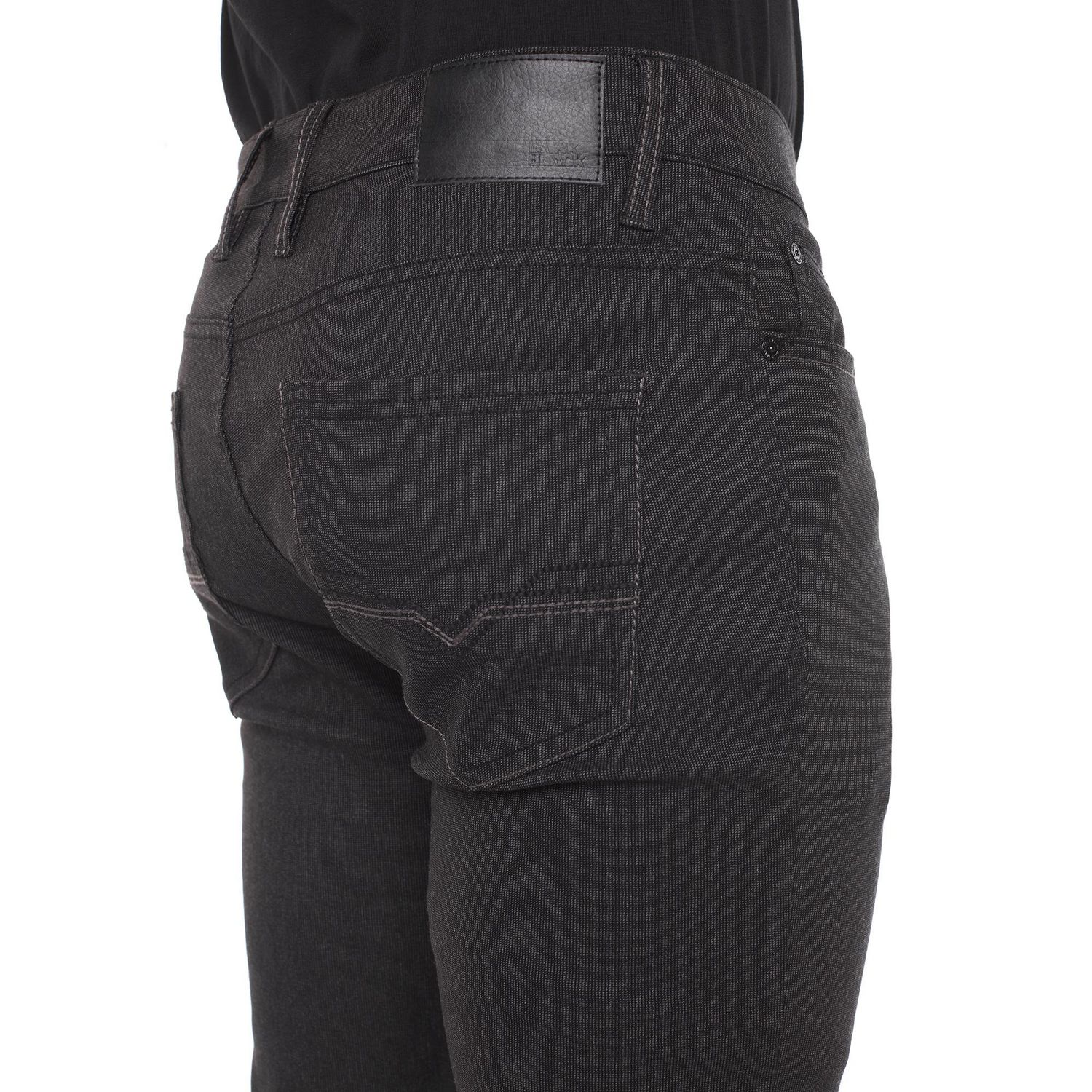 Dark Black Men's 5 Pocket Comfort Stretch Pant 