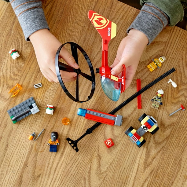 LEGO City, Hélicoptère d'incendie – 60318, paq. 53, 4 ans et plus