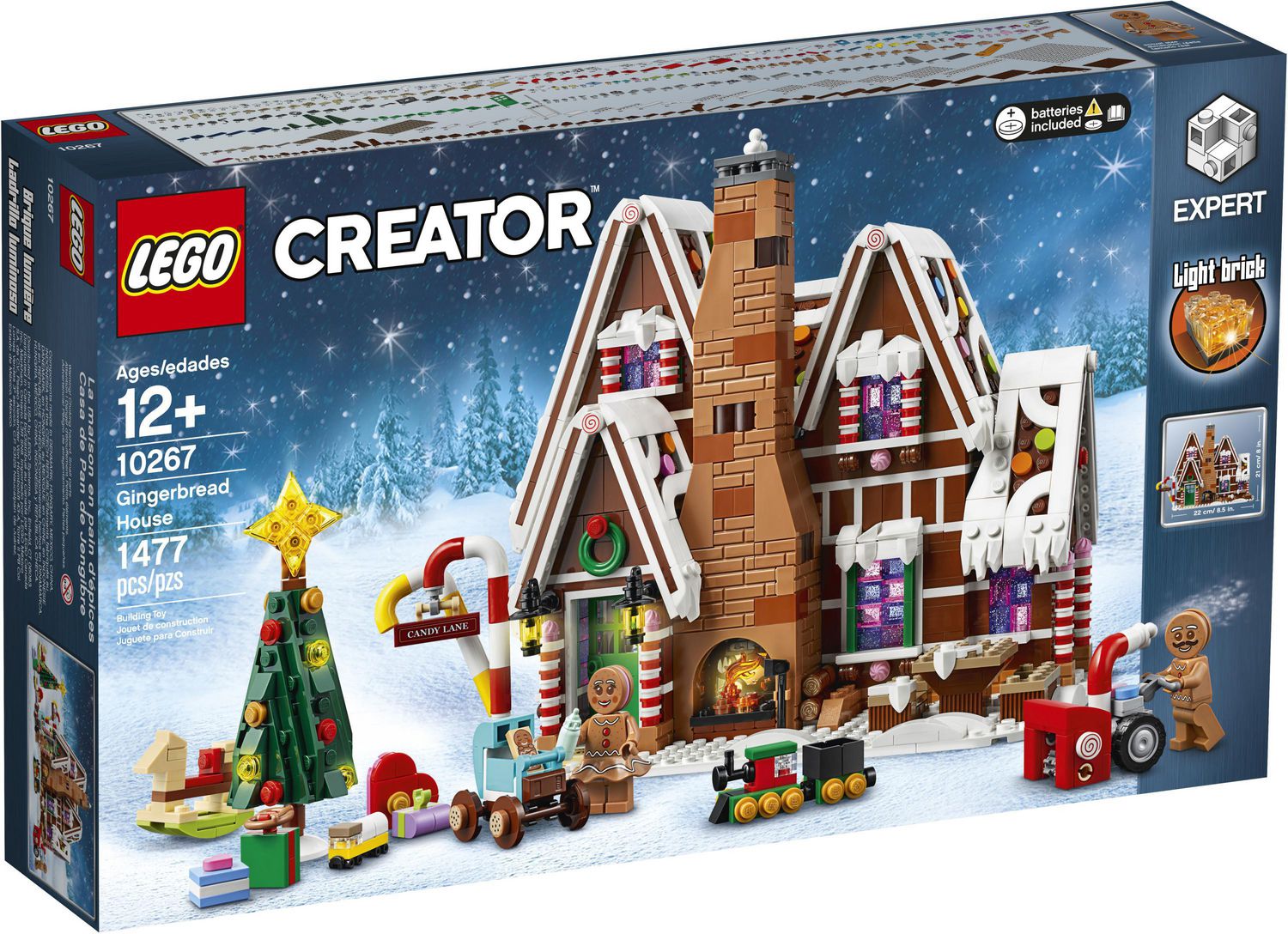 LEGO Creator Expert Gingerbread House 10267 Toy Building Kit 1477 Piece Walmart