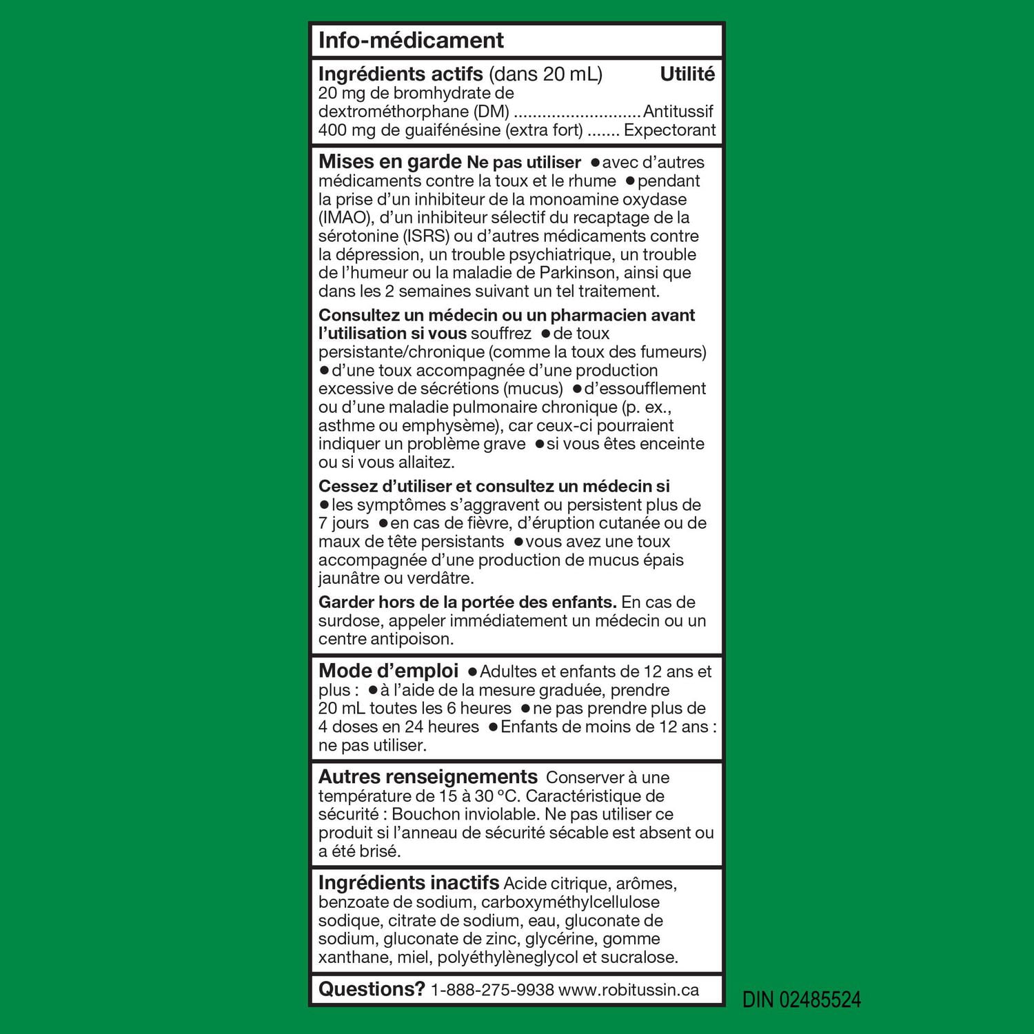 Robitussin Honey Extra Strength Cough & Congestion Syrup, 230 mL, Honey, 230mL