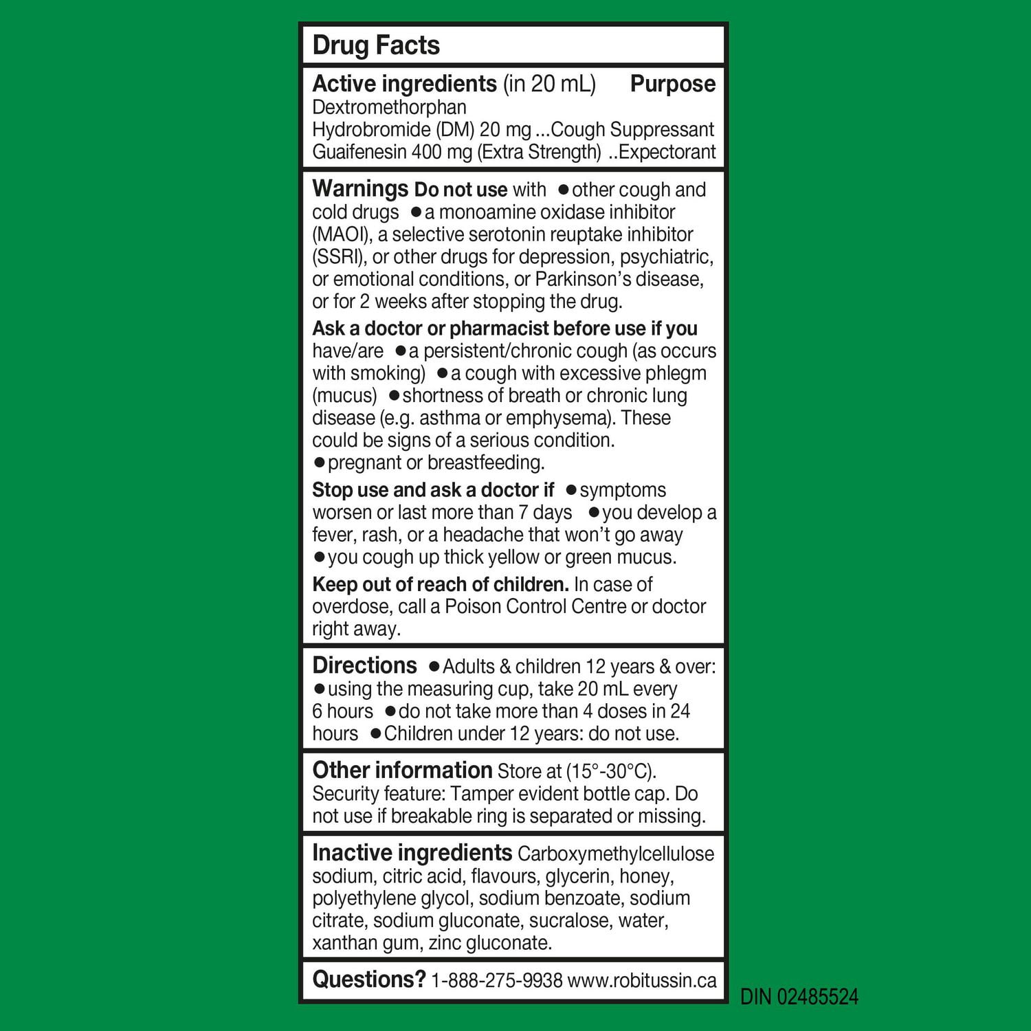 Robitussin Honey Extra Strength Cough & Congestion Syrup, 230 mL, Honey, 230mL