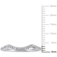 thumbnail image 3 of Miabella Diamond-Accent Sterling Silver Chevron Wedding Band, 3 of 5