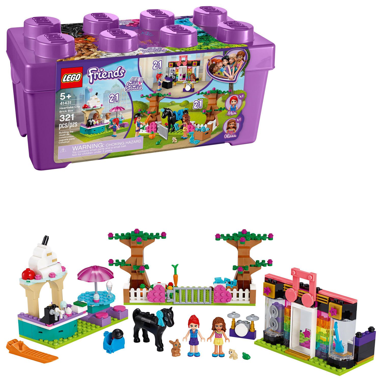 LEGO Friends Heartlake City Brick Box 41431 Toy Building Kit (321