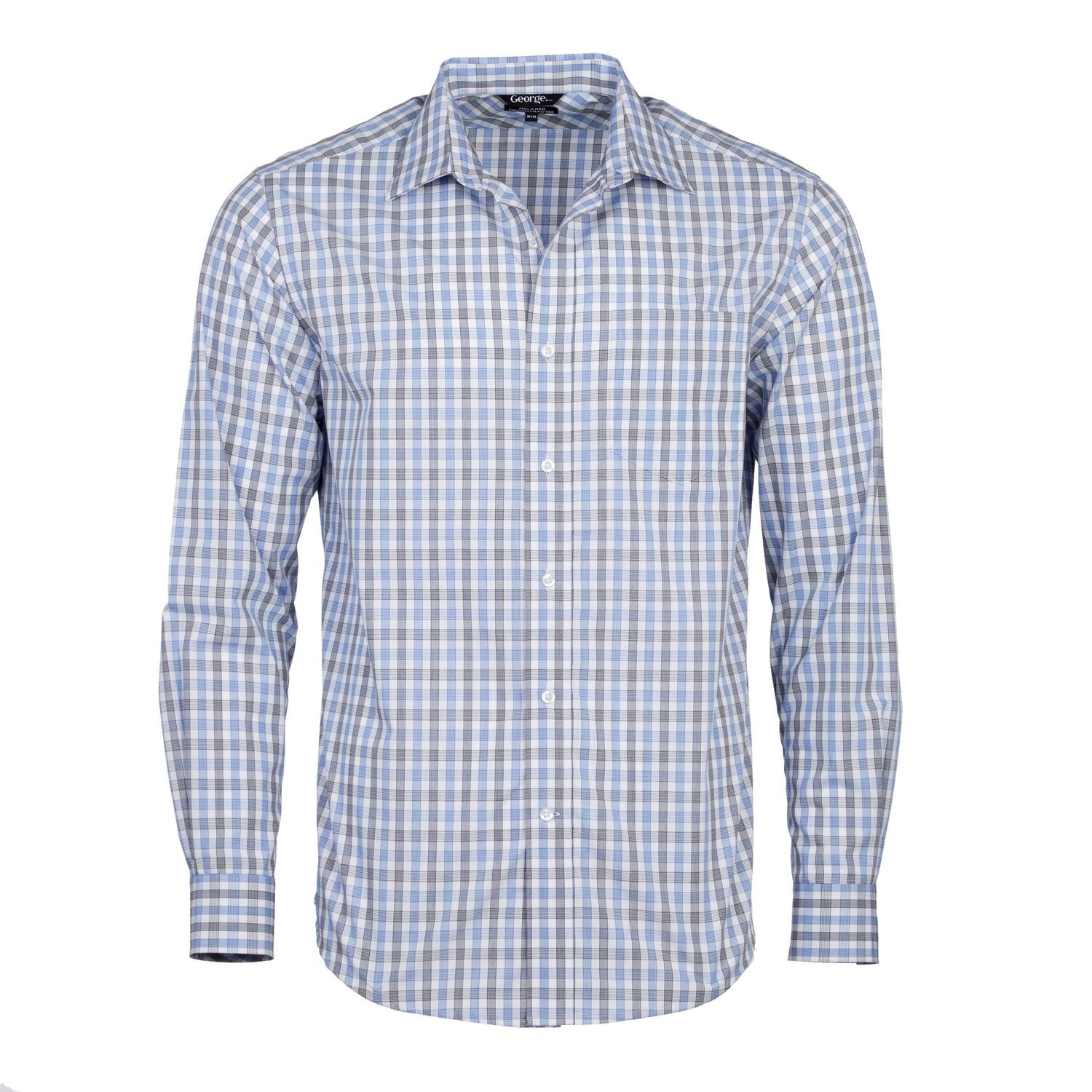 George Men's Wrinkle Resistant Dress Shirt