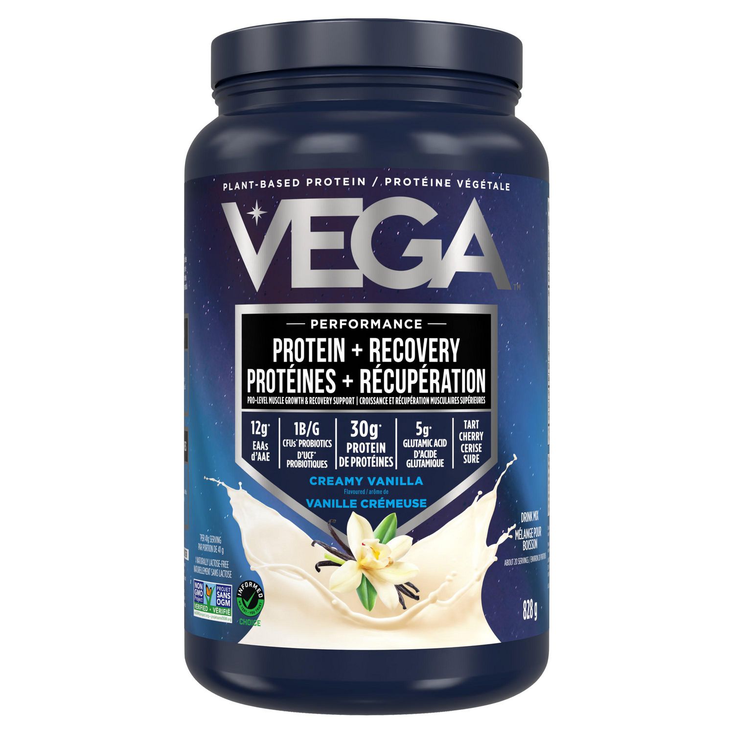 Vega Protein + Recovery CA Vanilla (828g)