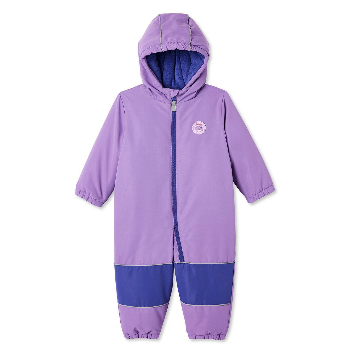 George Baby Girls One Piece Snowsuit Walmart