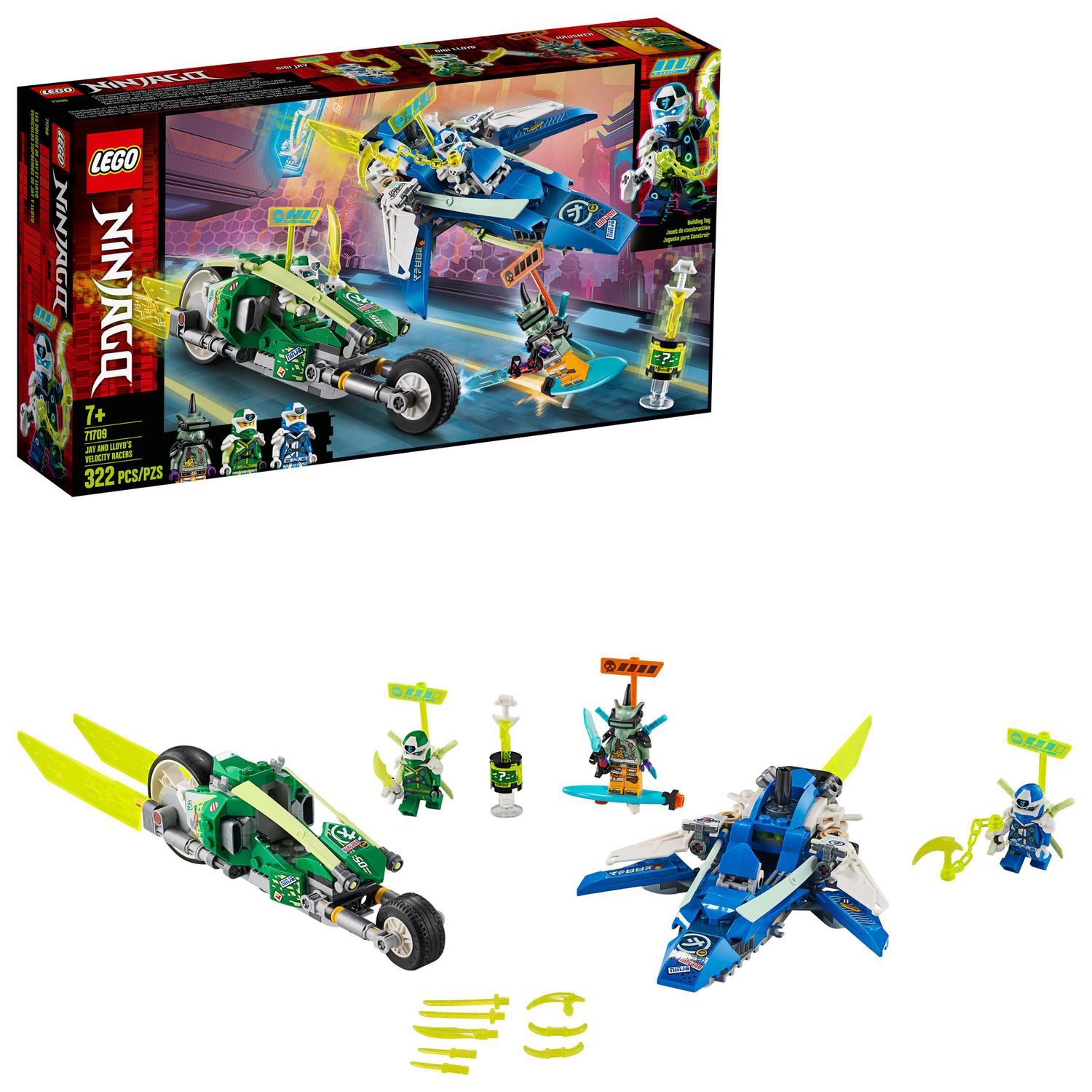 Lego Ninjago Les Bolides De Jay Et Lloyd Ensemble De Construction 322 Pieces Walmart Canada