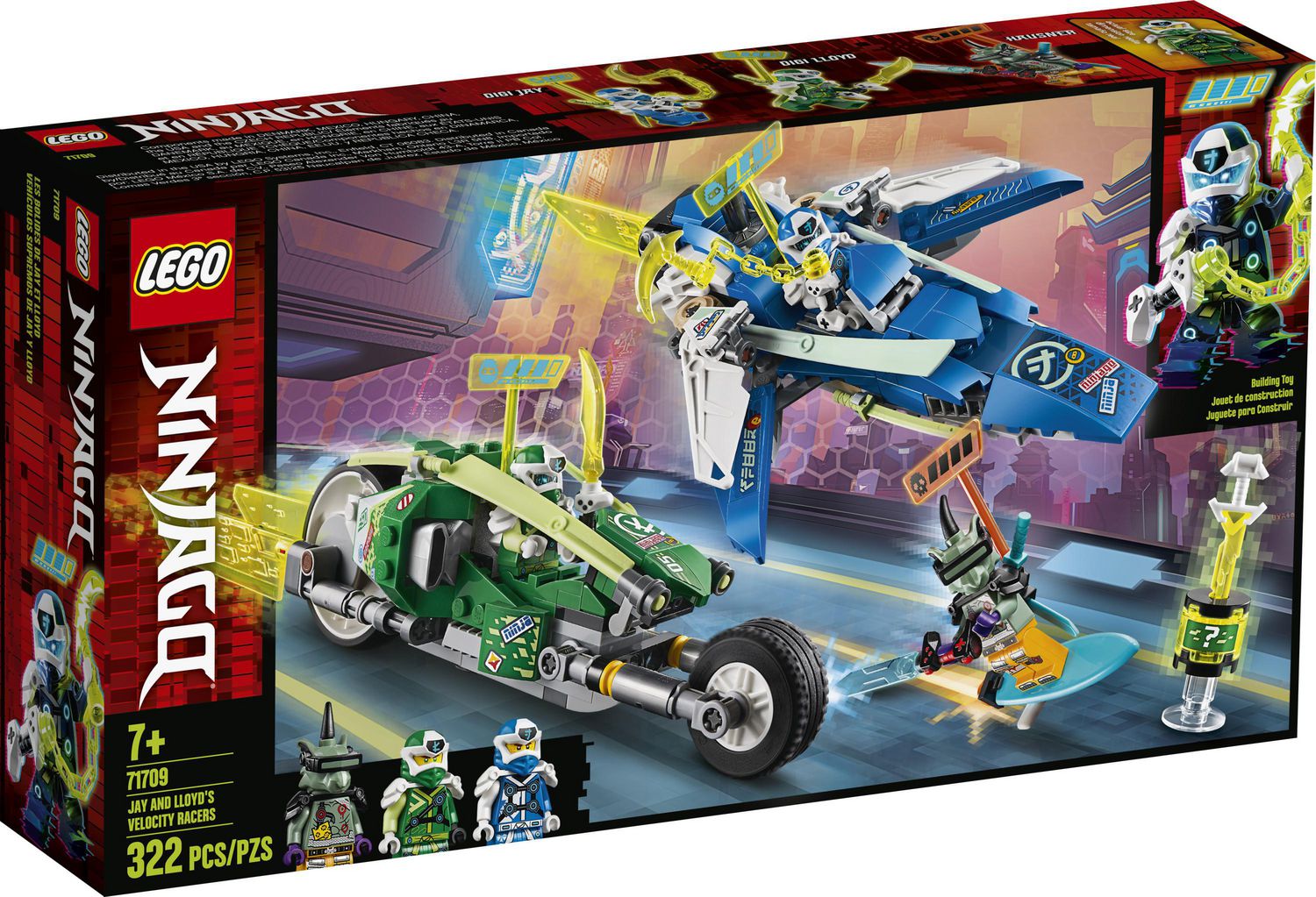 Lego Ninjago Les Bolides De Jay Et Lloyd Ensemble De Construction 322 Pieces Walmart Canada