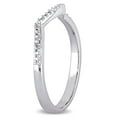 thumbnail image 2 of Miabella Diamond-Accent Sterling Silver Chevron Wedding Band, 2 of 5