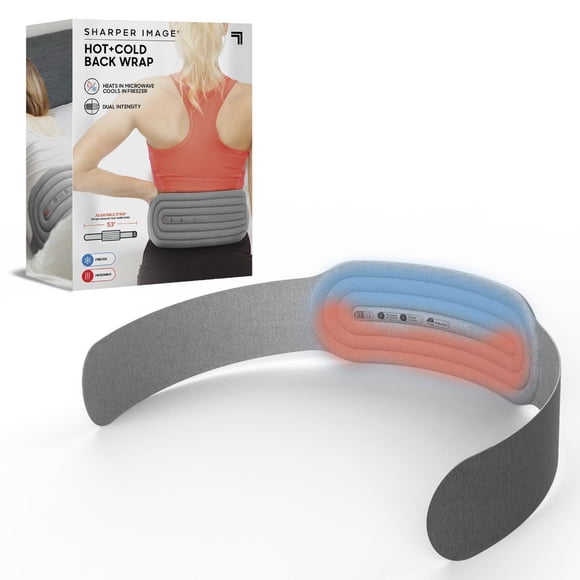 Wrap dorsale chaud et froid Sharper Image, tissu souple double intensité, longueur de 1,4 m