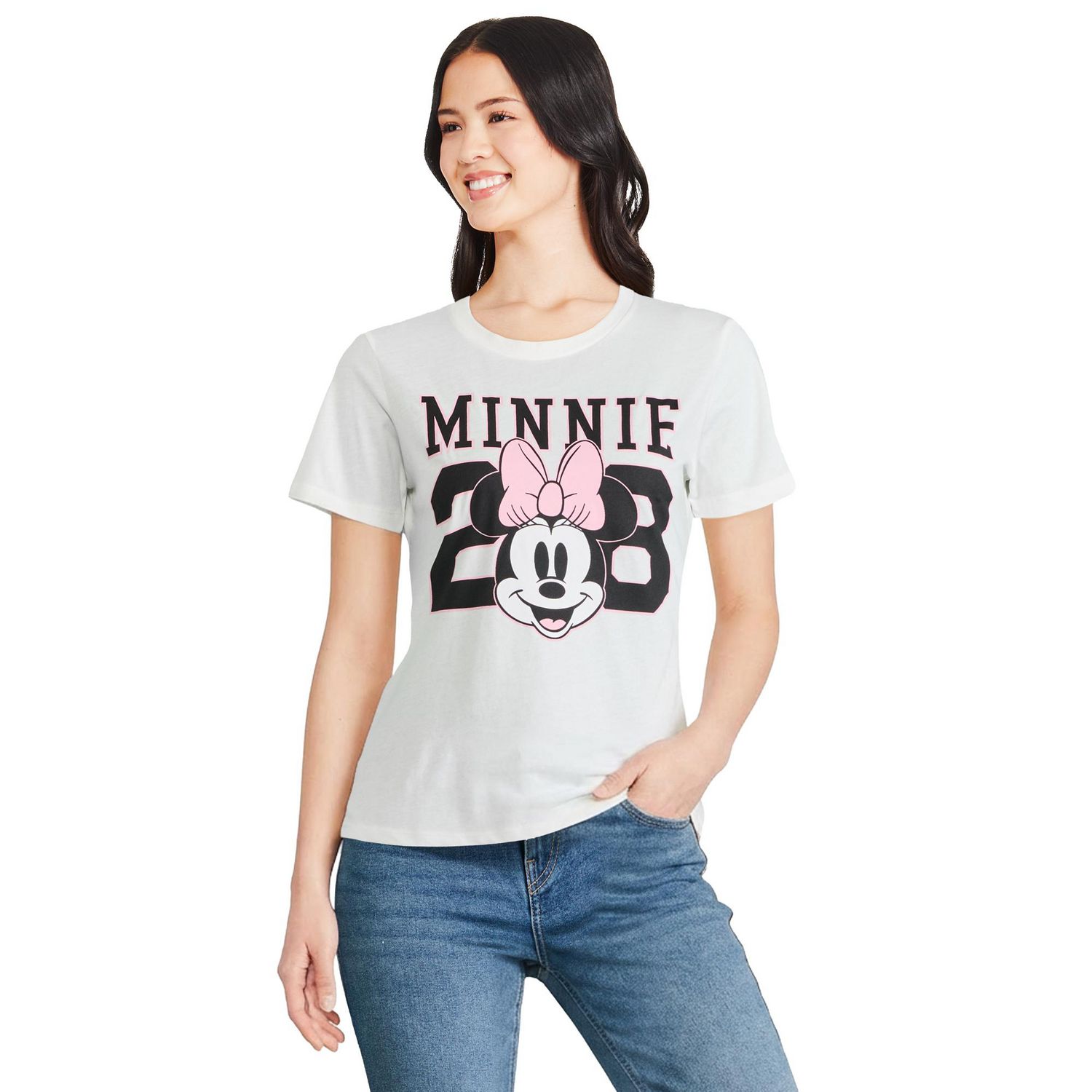 T-shirt à imprimé graphique Minnie Mouse Disney pour femmes