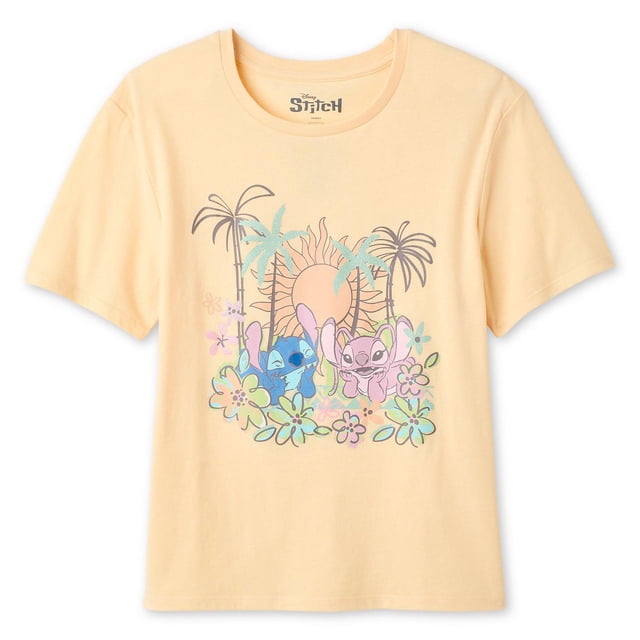 T-shirt à imprimé graphique Stitch Disney pour filles