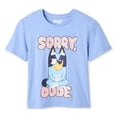 thumbnail image 1 of T-shirt à imprimé graphique Bluey pour filles, 1 of 3