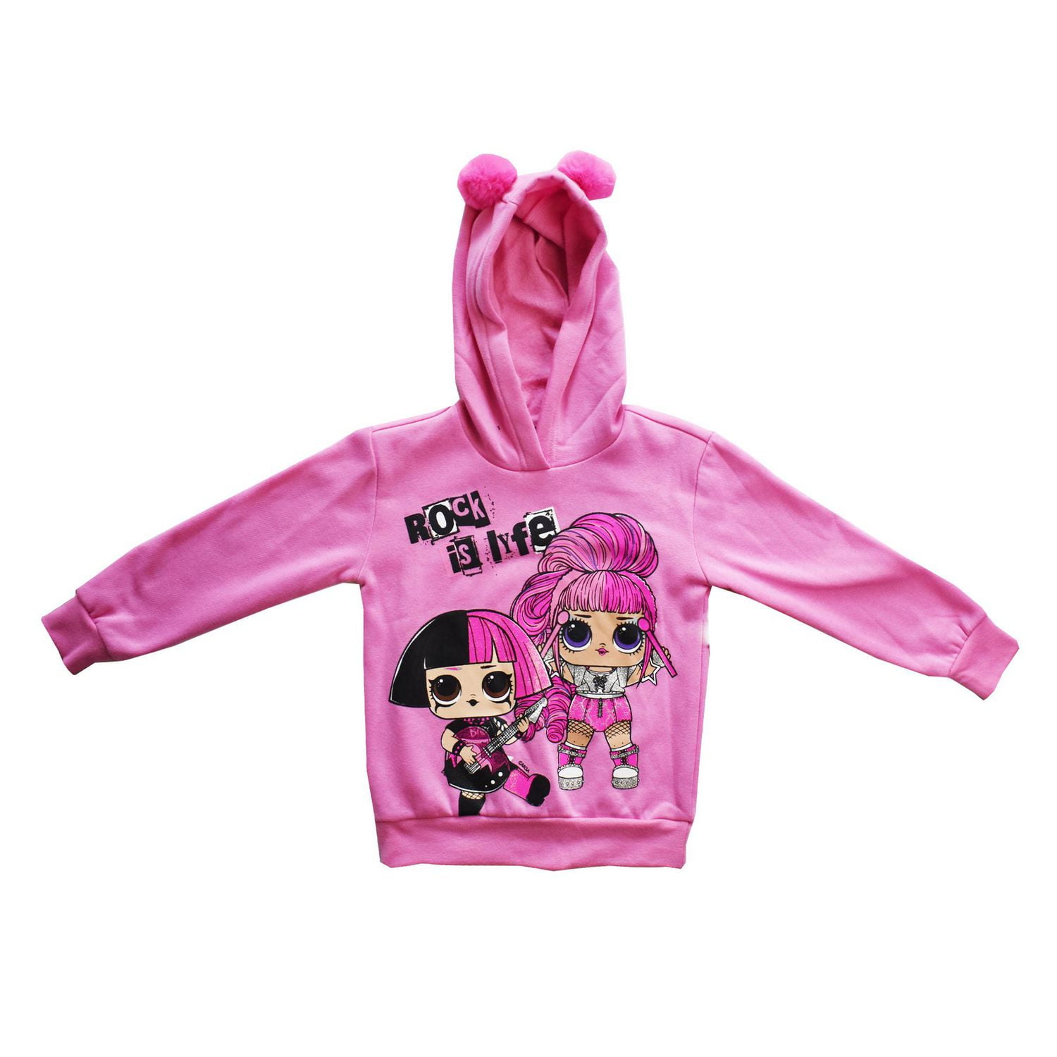 Girls L.O.L SURPRISE! Rock Is Lyfe Long Sleeve Hoodie