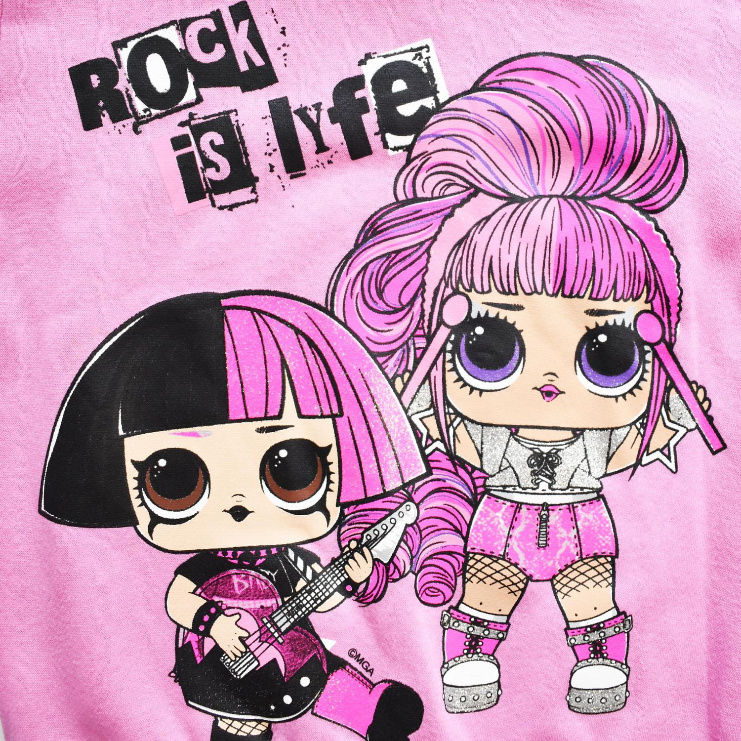 Girls L.O.L SURPRISE! Rock Is Lyfe Long Sleeve Hoodie