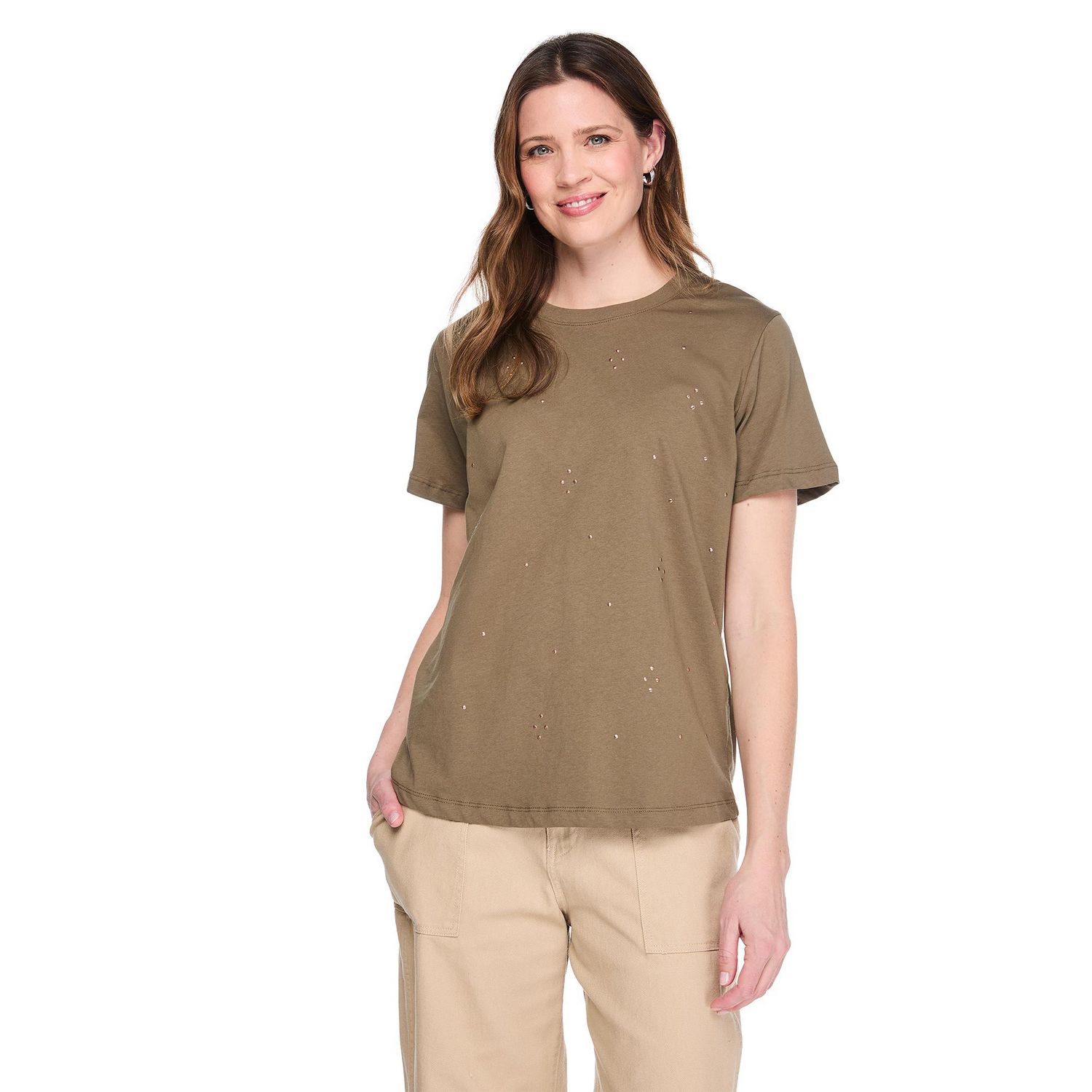 T-shirt à encolure ras du cou George pour femmes