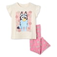 thumbnail image 1 of Ensemble 2 pièces avec pantalon évasé Bluey pour petites filles, 1 of 1