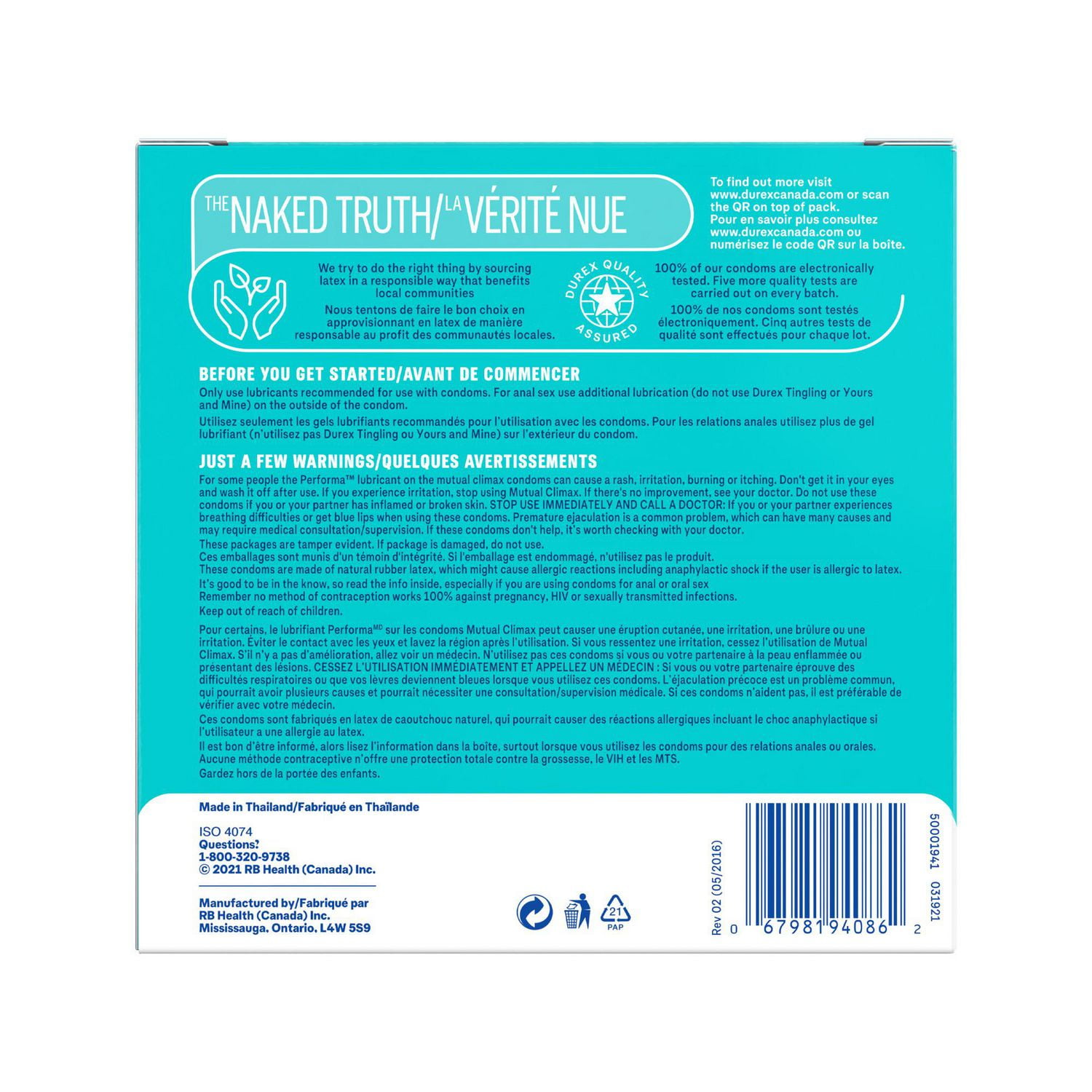 Durex® Pleasure Mix Assorted Condoms, Sensation Variety Pack, 36