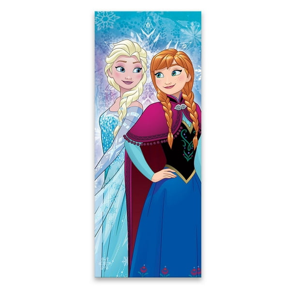 EntertainArt Disney Frozen Soeurs Anna et Elsa Snow Drift Toile Agrémentée - 8W x 20H x 1D
