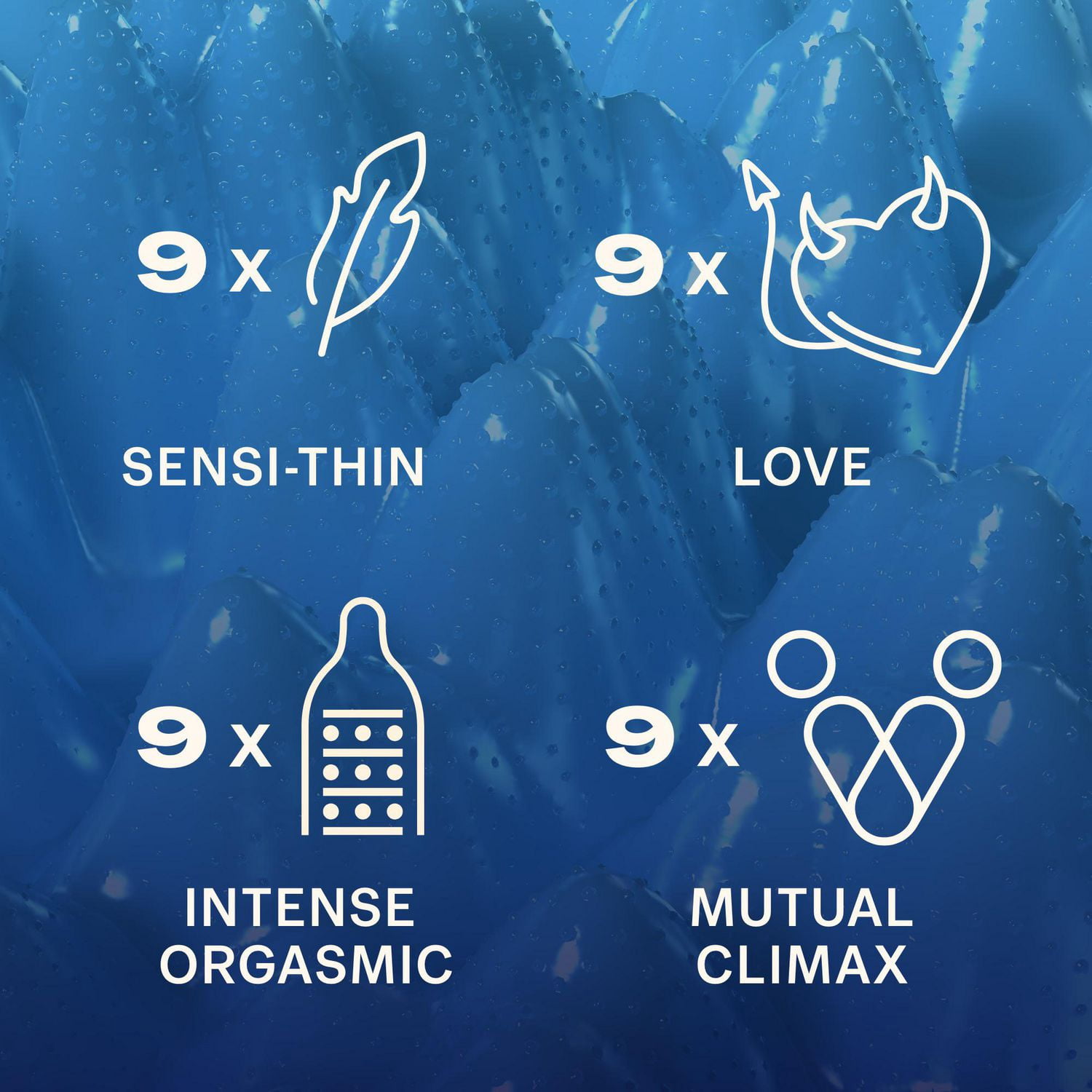 Durex® Pleasure Mix Assorted Condoms, Sensation Variety Pack, 36