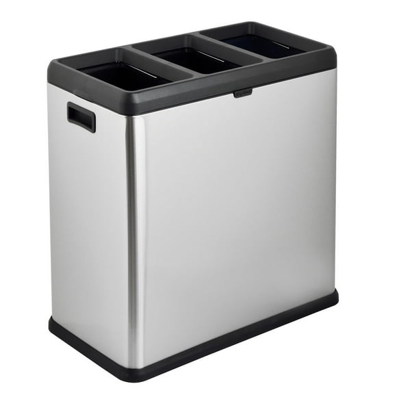The Step N' Sort 60 L Open Top 3-Compartment Trash and Recycling Sorter