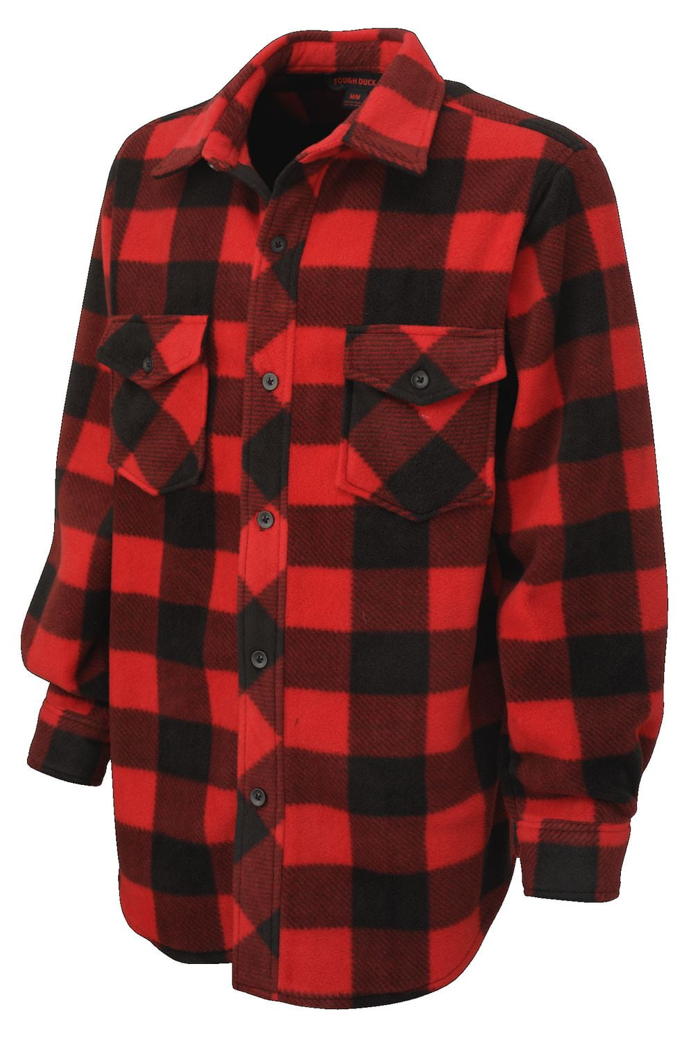 TOUGH DUCK Men's Buffalo Check Fleece Shirt
