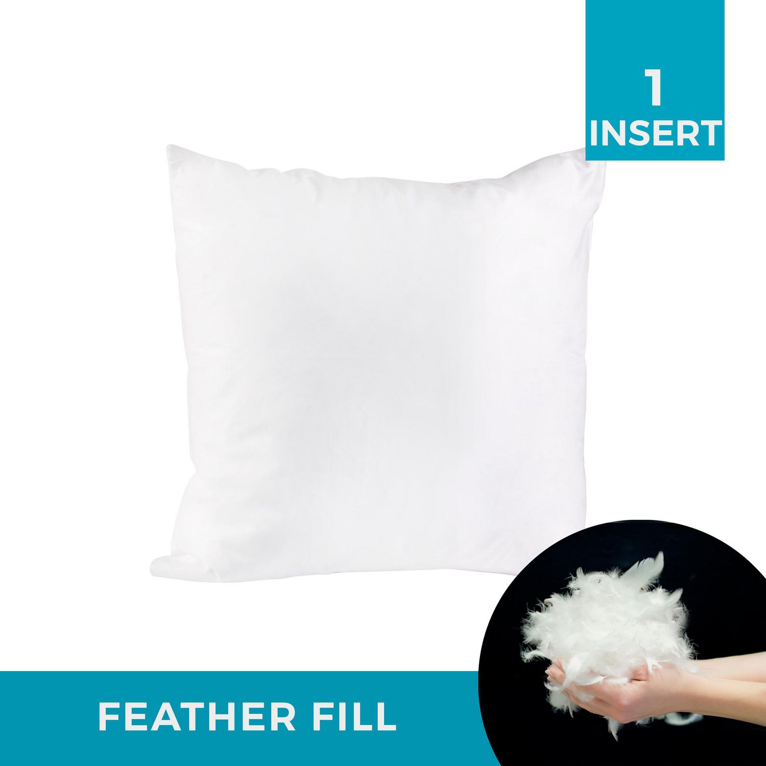 Feather pillow deals inserts 22x22