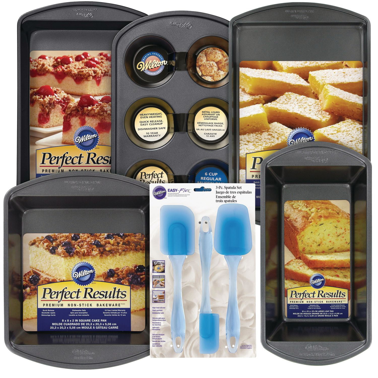 Wilton Perfect Results Bakeware Set Plus Silicone Spatulas Walmart Canada