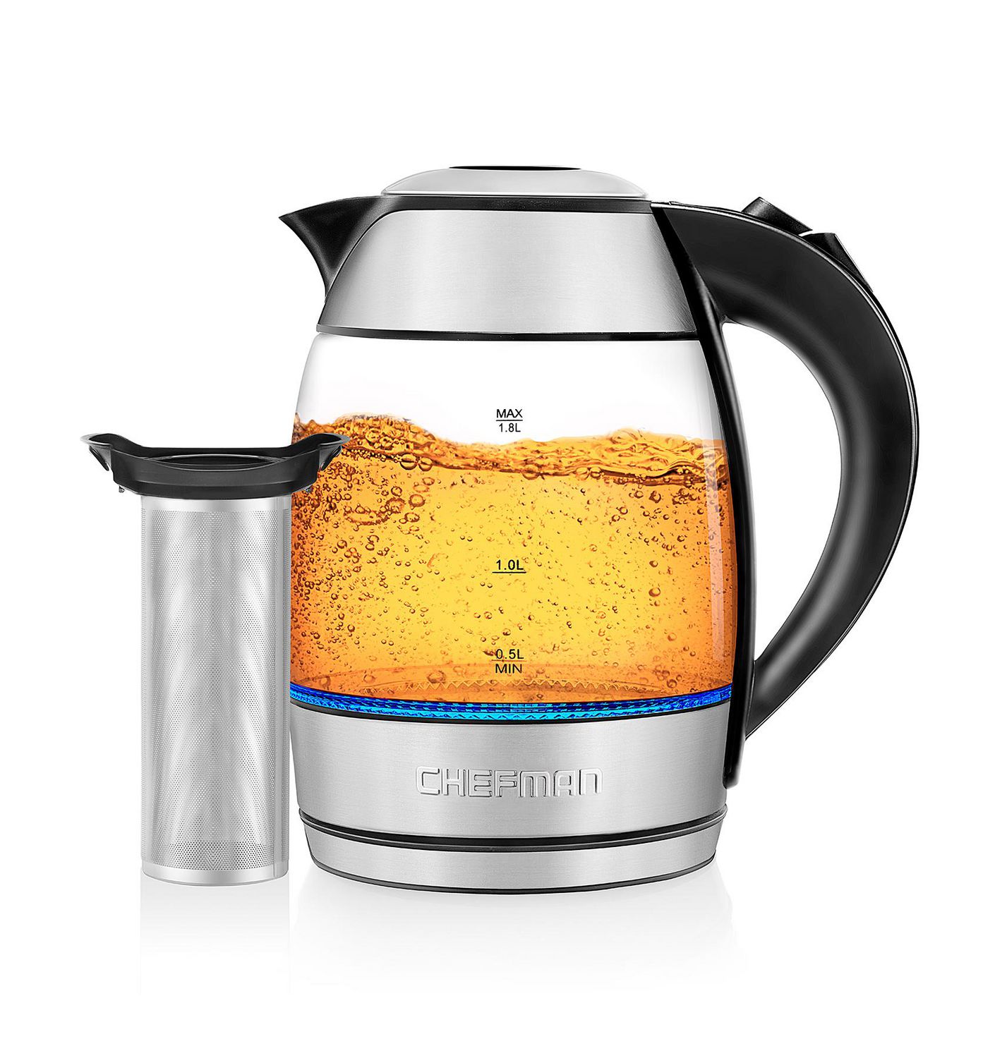 Chefman 1.8L Electric Tea Infuser Glass Kettle - Walmart.ca