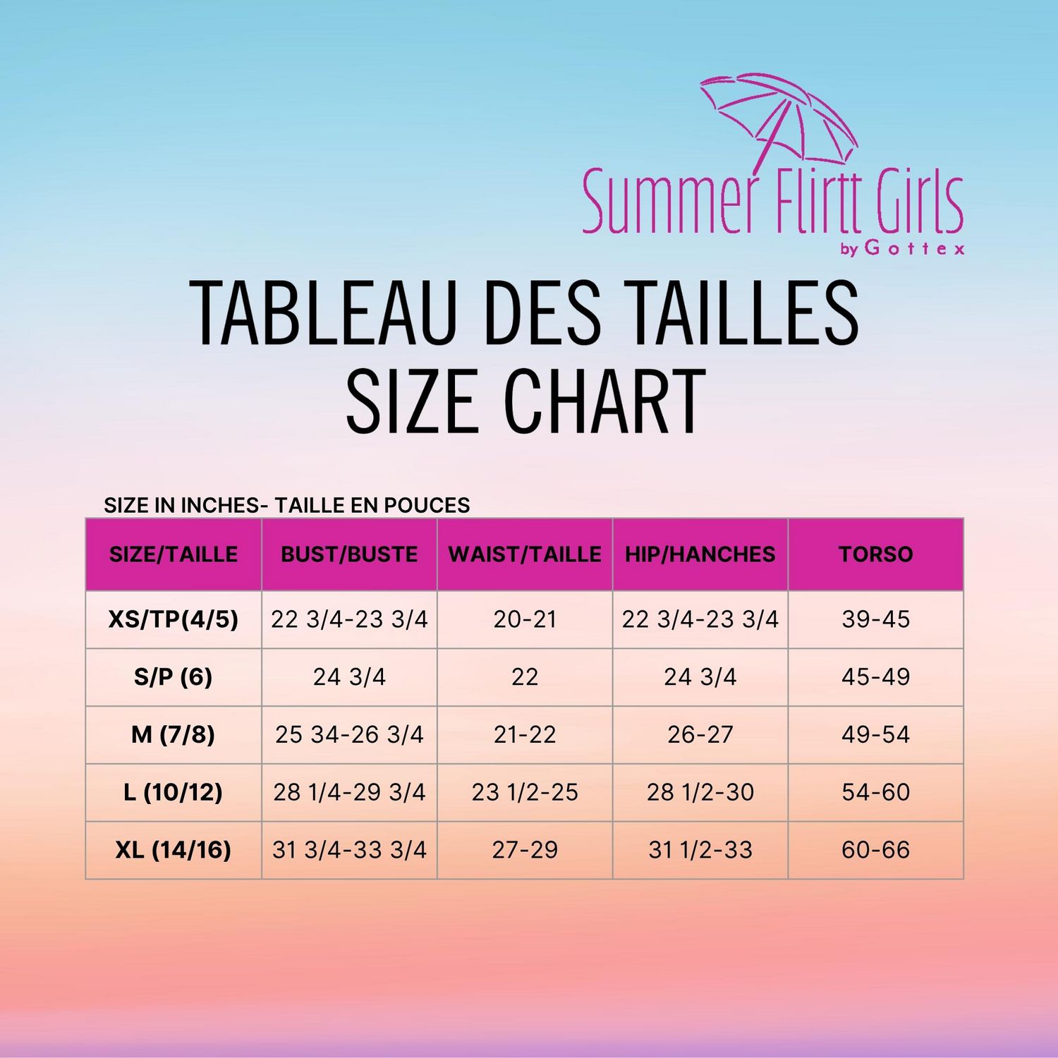 Ensemble bikini imprimé avec nœud à l’avant pour fille Summer Flirtt