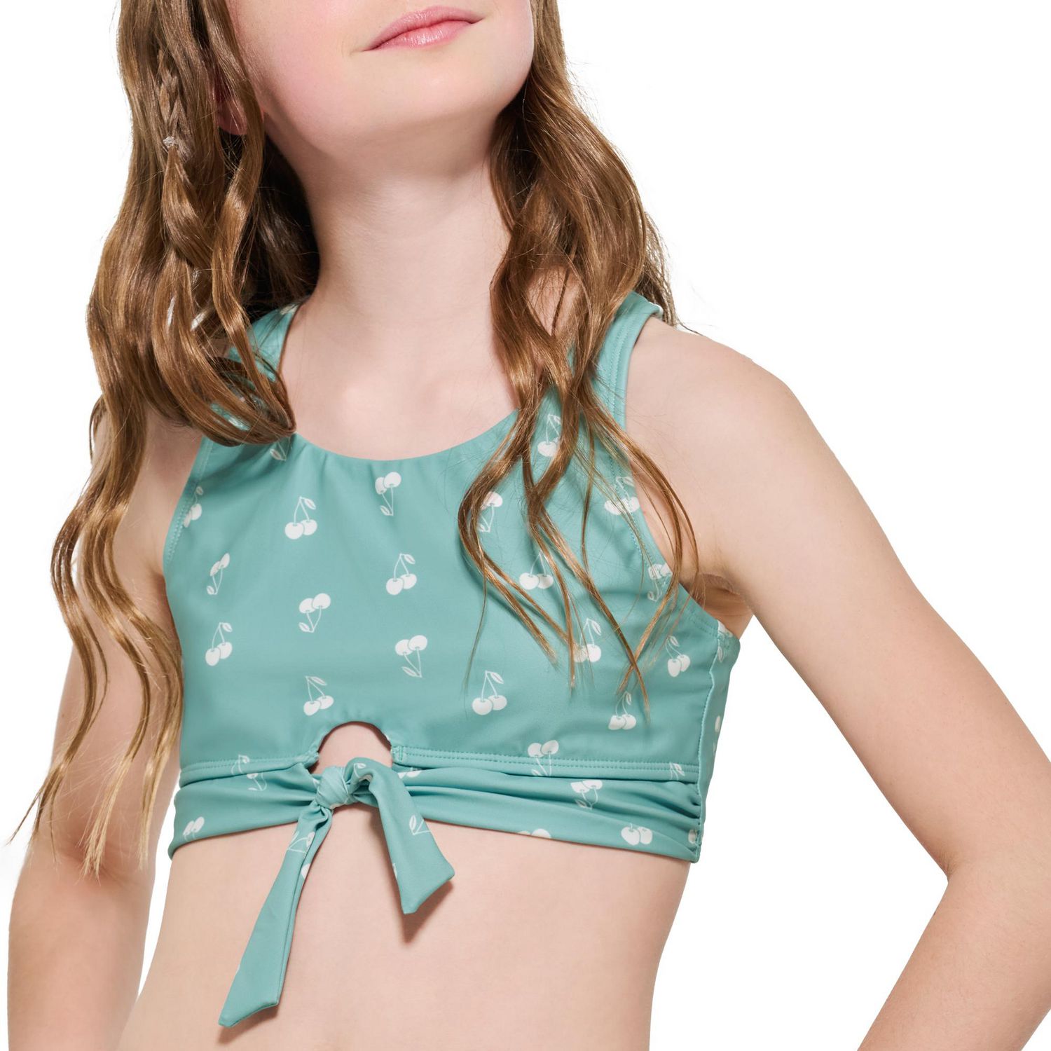 Ensemble bikini imprimé avec nœud à l’avant pour fille Summer Flirtt