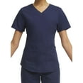 thumbnail image 2 of Scrubstar Women's Core Essentials Stretch Poplin V-Neck Scrub Top, 2 of 7