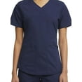 thumbnail image 4 of Scrubstar Women's Core Essentials Stretch Poplin V-Neck Scrub Top, 4 of 7