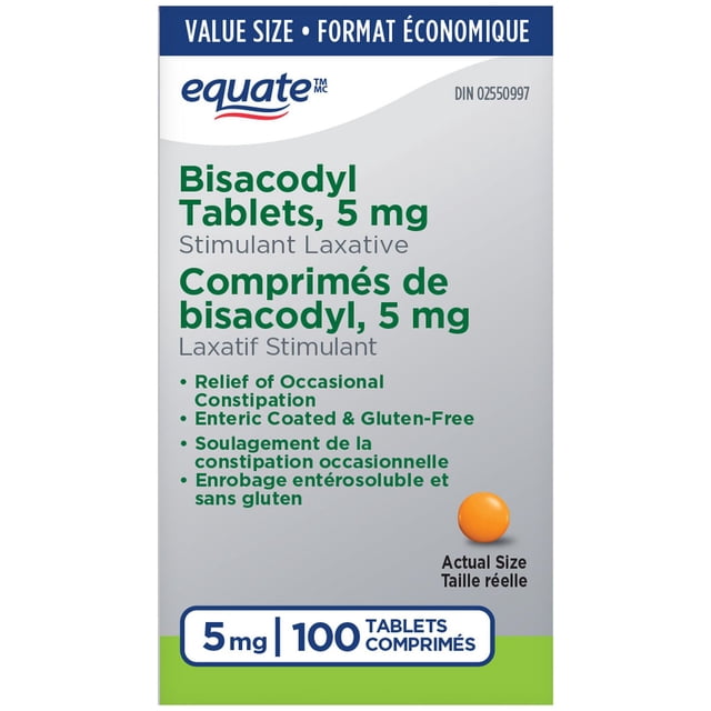 Comprimés de bisacodyl Equate