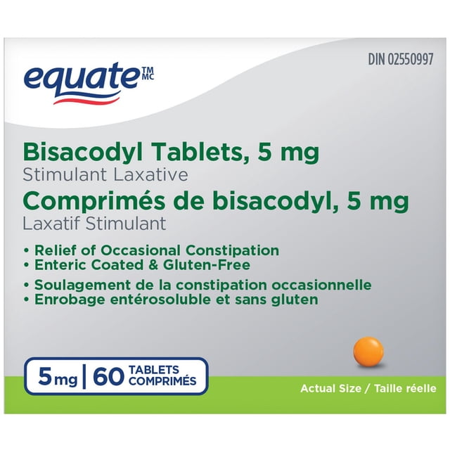 Comprimés de bisacodyl Equate