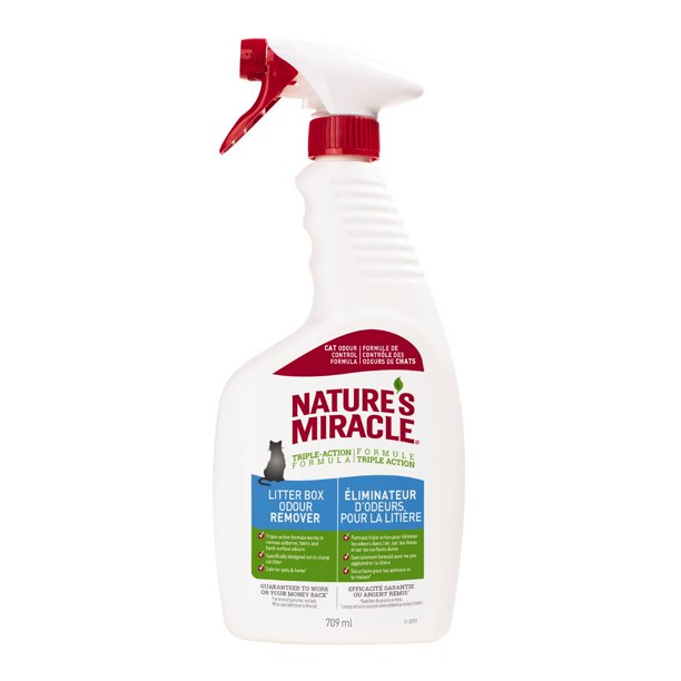 Nature’s Miracle Litter Box Odor Remover, TripleAction Formula, 709mL