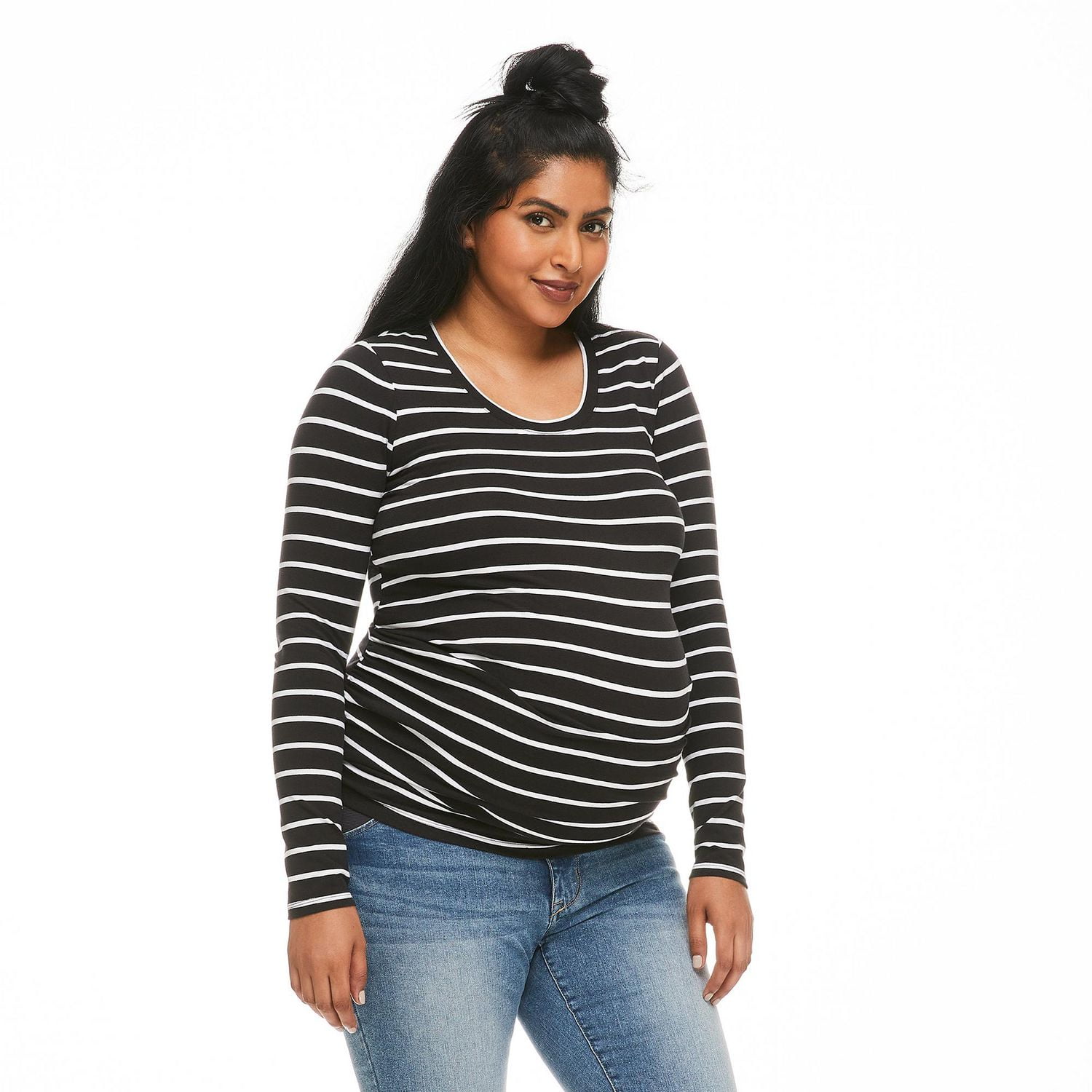 Paisley Sky Maternity Long Sleeve Tunic