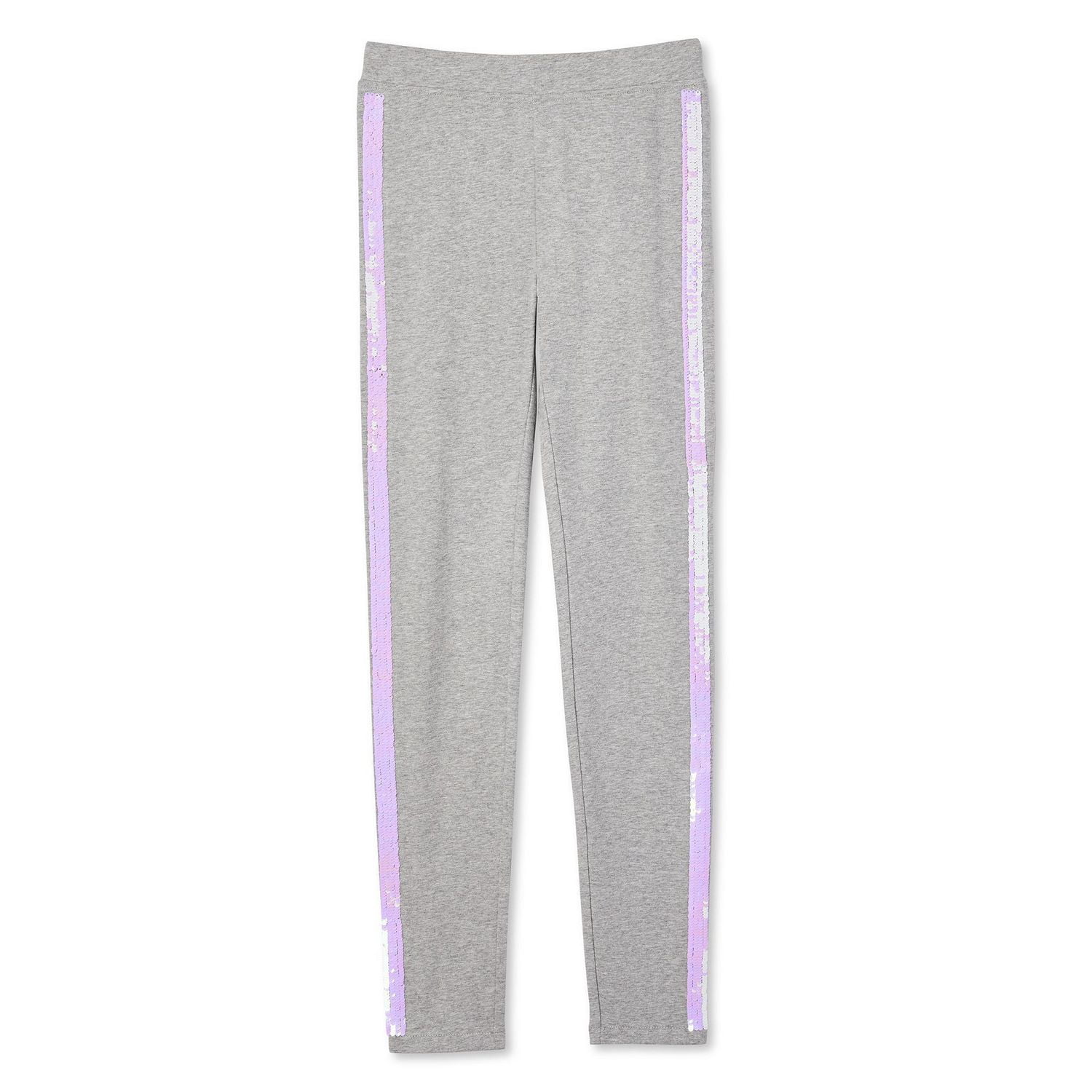 reversible sequin leggings