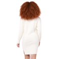 thumbnail image 4 of DV Robe pull à manches longues, décolleté en V, en tricot câblé, 4 of 6