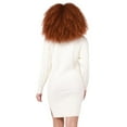 thumbnail image 4 of DV L/S V-neckline, cable knit sweater dress, 4 of 6