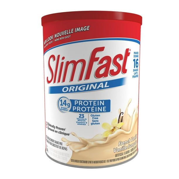 Mélange pour substitut de repas à la vanille française de SlimFast 530 g