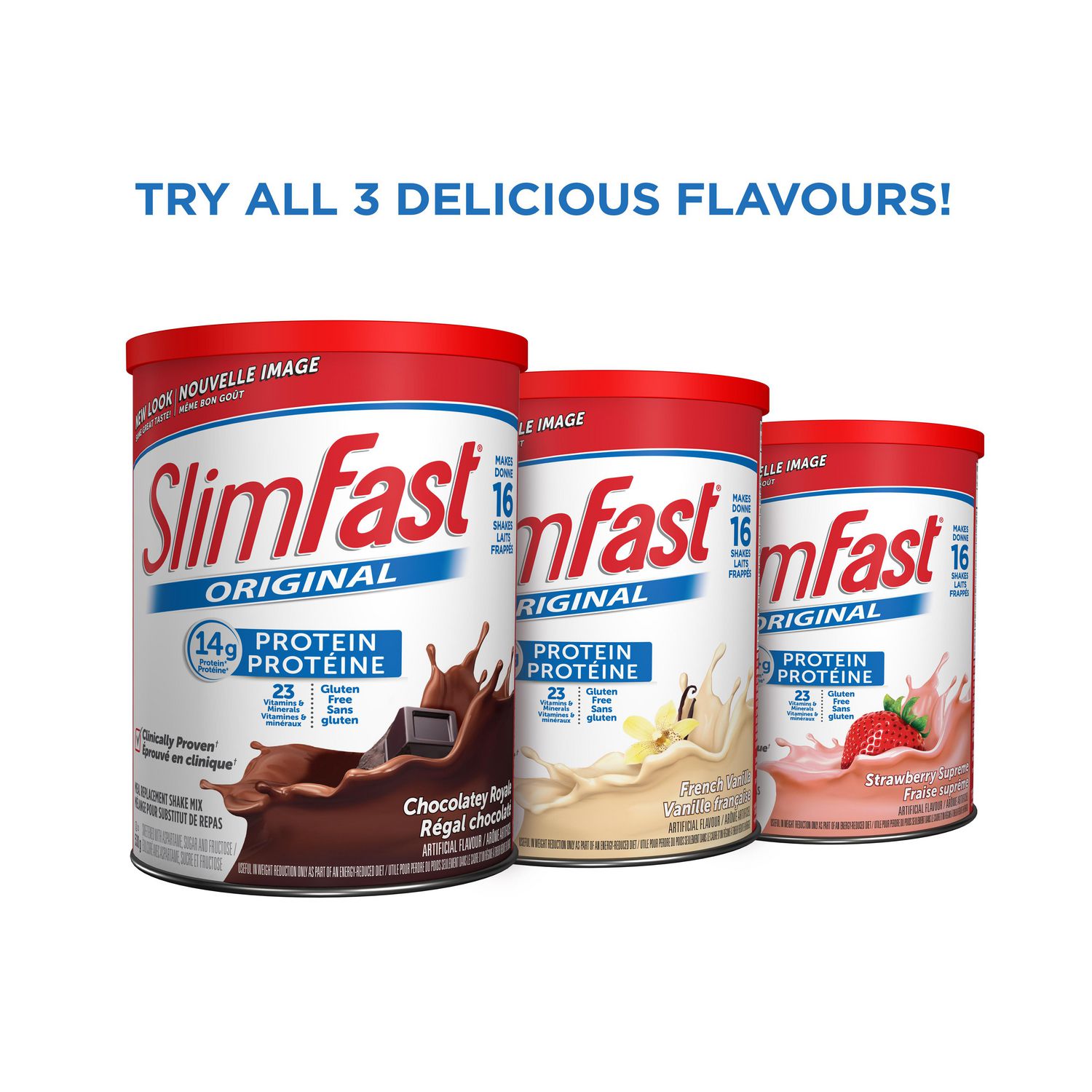 SlimFast Original French Vanilla Meal Replacement Shake Mix, 530 g 